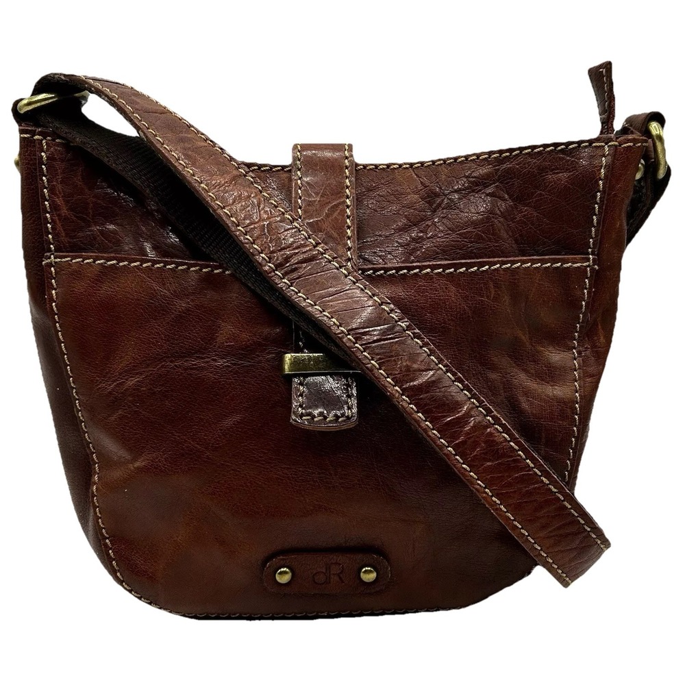 dR Amsterdam Handcrafted Brown Leather Crossbody Bag HJ de Rooy Small